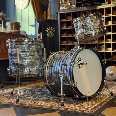 NEW Gretsch USA Custom Drum Set in Sky Blue Pearl - 14x18, 8x12, 14x14 image 1