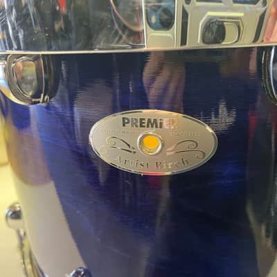 Premier Artist Birch 90s/2000s - Blue Lacquer UK built 14X11 rack tom/floor tom Nice! image 10