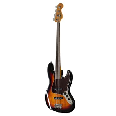 Squier Classic Vibe '60s FL Jazz Bass (3-Colour Sunburst) - 4-String Electric Bass image 10