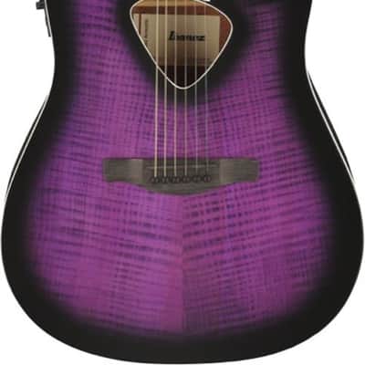 Ibanez ALT50FATVT Altstar Acoustic Guitar in Transparent Violet Sunburst High Gloss image 1