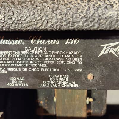 Peavey Classic Chorus 130 2x12" 130-Watt Combo Community Speakers image 10