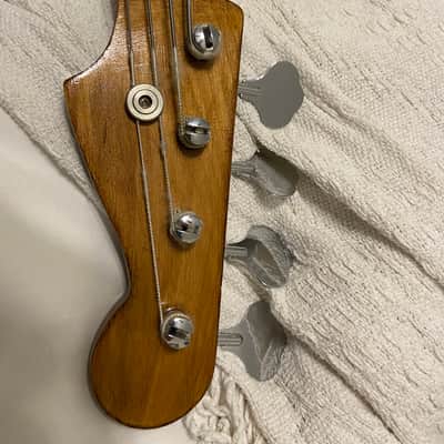 Very unique bass guitar. Hand made carved bull dog body image 5