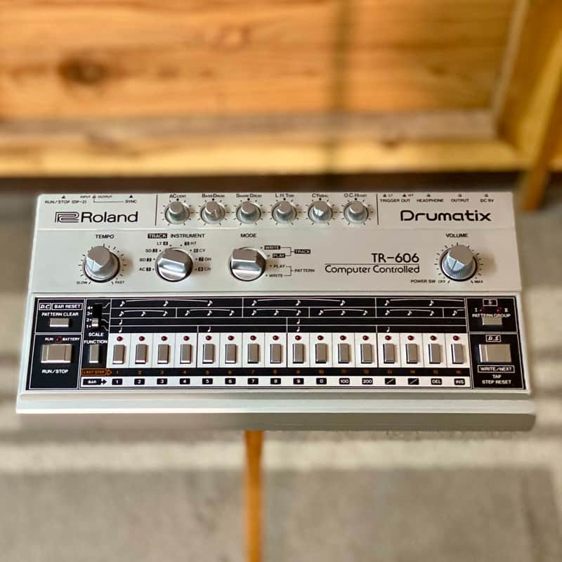 Roland TR-606 Drumatix early 1980s - Silver image 1