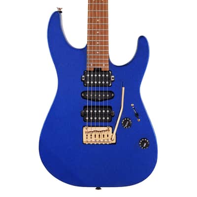 Used Charvel Pro-Mod DK24 HSH 2PT CM Caramelized Maple FB Mystic Blue image 1