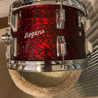 Rogers 5 pc Holiday Drum Kit 1966 Red Onyx image 14