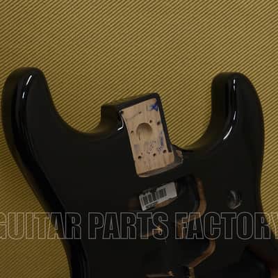 099-7103-706 Fender Deluxe Series Stratocaster Alder Guitar Body Black image 3