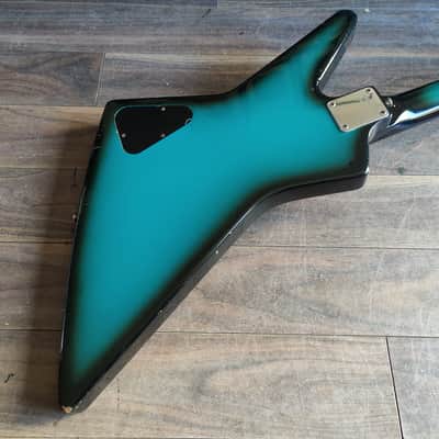 1980's Fernandes Japan BXB-55 Explorer Bass (Blue Black Sunburst) image 7