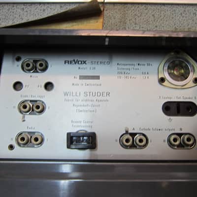 Vintage Studer Revox G36 Stereo Tube Reel To Reel Recorder/Player 7"/10" reels, Original Philips Tubes, Working, Well Cared For, Switzerland 1960s - Gray image 4