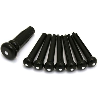 Fender Acoustic Guitar Bridge Pins Black 0990402006 image 1