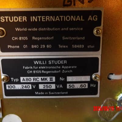 Studer A-80 rc mid 90s - Grey image 9