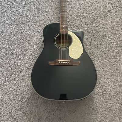 Fender Sonoran SCE BK California Series Black Acoustic Electric Guitar + Gig Bag image 1