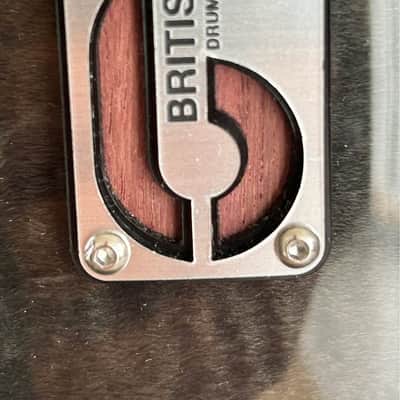 British Drum Company Super 7, 13" x 7" Snare Drum 2020 - Handcrafted from sumptuous Purpleheart veneers with an outer finished in high-gloss lacquered Fiddleback Sycamore image 7