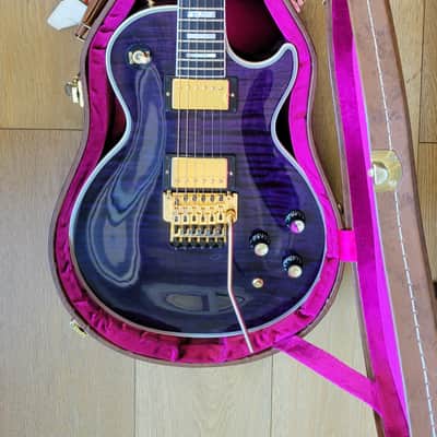 2015 Gibson Custom Shop Les Paul Axcess Custom – Rare Trans Purple – Floyd Rose & Tesi Kill Switch image 1