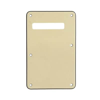 Strat Stratocaster Electric Guitar Back Plate Trem Tremolo cover USA MEX FIT - White Pearl image 19