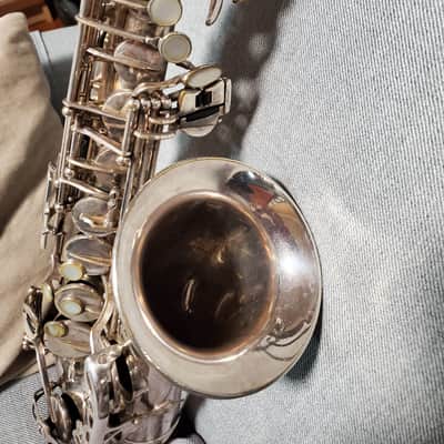 Selmer Mark VI Alto Saxophone, original silver plate and 5-digit! image 2