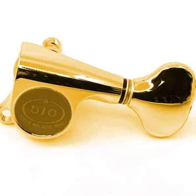 Gotoh SGS510 Guitar Machine Heads Set of 3 + 3 - Gold---gold image 1