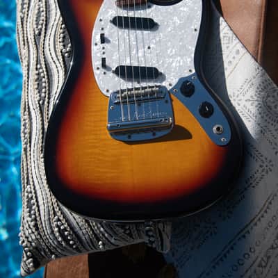 2006 Fender MG-69 - '69 Mustang Reissue - Flames on Body! - Pro Player Electronics Upgrades - Pro Set Up w Perfect Frets/Action/Intonation! CIJ Crafted in Japan image 13