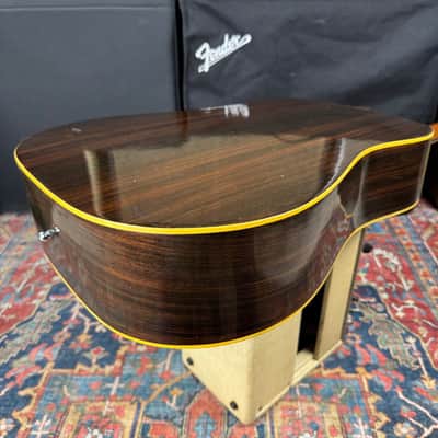 *Video* Yamaki Custom Folk No 125 Dreadnought w/Vintage Hard Shell Case. - 1970's image 13
