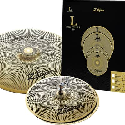 Zildjian LV38 L80 Low Volume Cymbal Pack w/ 13" Hi-Hats & 18" Crash Ride Cymbal image 1
