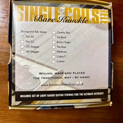 Bare Knuckle Blackguard Tele Series Flat '50 Telecaster Broadcaster Pickups Mint image 5