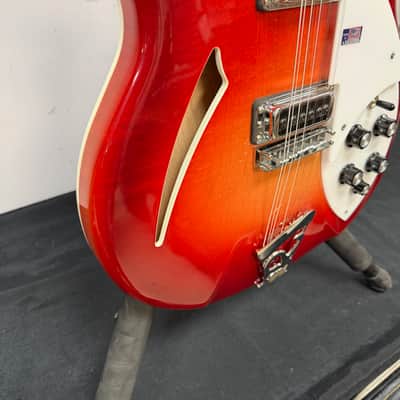Used Rickenbacker 330/12 12-String Electric Semi-Hollow Body Electric Guitar Fireglo with Original Case 2007 USA image 13