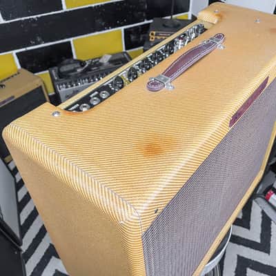 2004 Fender 5E8-A '57 Twin-Amp Tweed 2x12" 40w Combo Amp image 12