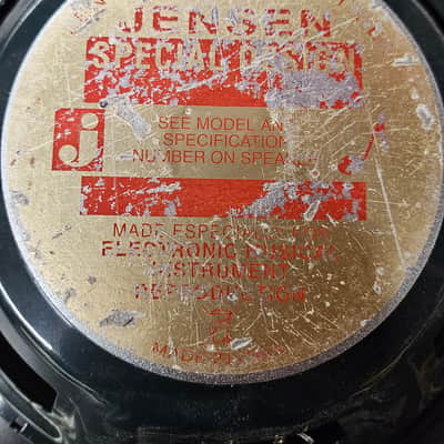 Jensen C15N Vintage Ceramic 15" 50-Watt 8ohm Guitar / Bass Speaker 2010s - Green image 3