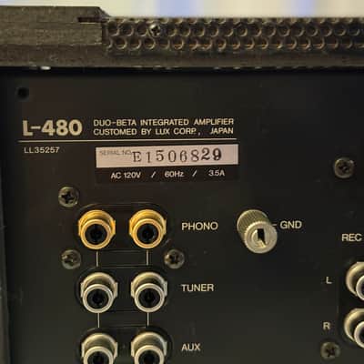 🎶✨ Luxman L-480 Duo-Beta Integrated Amplifier — U.S. 120V, Original Factory Box & Foam, MM/MC Phono, Cleaned, Detailed & Tested image 22