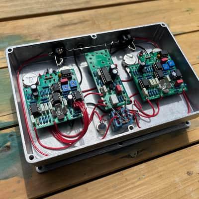 Dunwich Amplification Dual Phase Shifter built by dunn effects 2021 - Bare Aluminum image 4