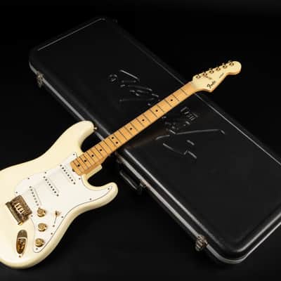 1980 Fender The STRAT with Maple Fretboard - Olympic White | USA Fullerton Vintage Stratocaster Dan Smith Era 22-Karat Gold Hardware Matching Headstock | OHSC image 25