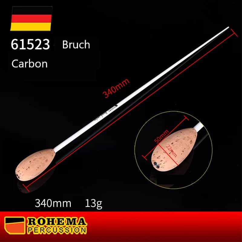 Rohema Bruch Carbon Conductor Baton - Cork Handle, 340mm image 1