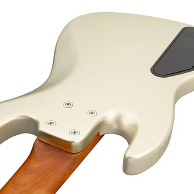 Sadowsky MetroExpress 21-Fret Vintage J/J Bass, Morado Fingerboard, 5-String - Solid Champagne Metallic High Polish image 7