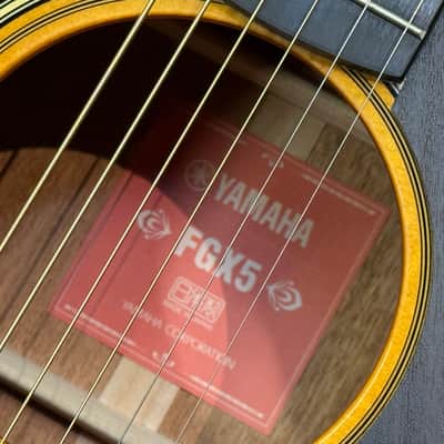 Yamaha FGX5 Red Label Dreadnought Natural w/ Case JAPAN  Auth Dlr 4lbs13oz #362A image 18