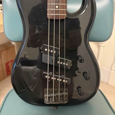1985 Fender Japan Jazz Bass Special (Boxer Series) - E-Series MIJ - Black w/ Slanted Pickups image 2