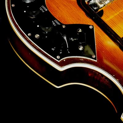 Hofner 459 VTZ 1967 Sunburst. Violin 6 string guitar. UBER RARE with Vibrato. image 16