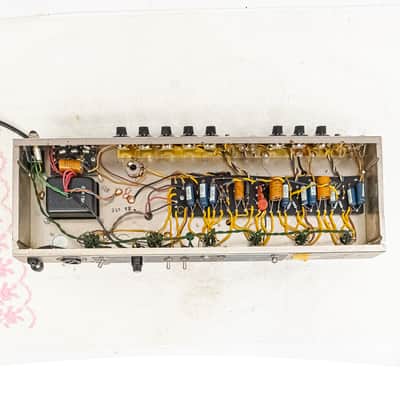1965 Fender Bandmaster AB763 Blackface Piggyback Amp Head & Cab Pre-CBS image 14