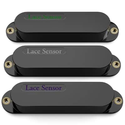 LACE Sensor "Triple Rainbow Set" 3-Pack Single Coil Pickups - Black image 2