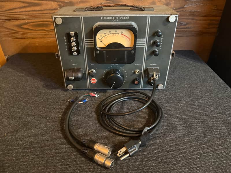 Vintage RCA OP-6 Tube Mic Preamp - Recapped w/ Case, Cables OP6 image 1