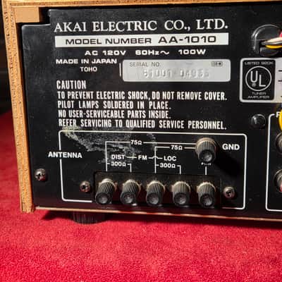 Vintage 1970s Akai AA-1010 Solid-State Stereo Receiver image 9