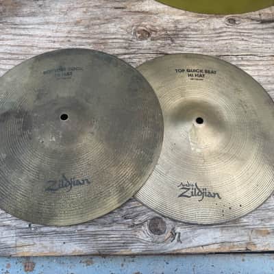 Zildjian Quick Beat TOP + ROCK hihat Bottom Hi hat Cymbals Pair image 1