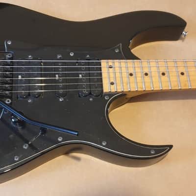 Ibanez RG Series RG350MZ Floyd Rose Electric Guitar Black Maple Neck image 2