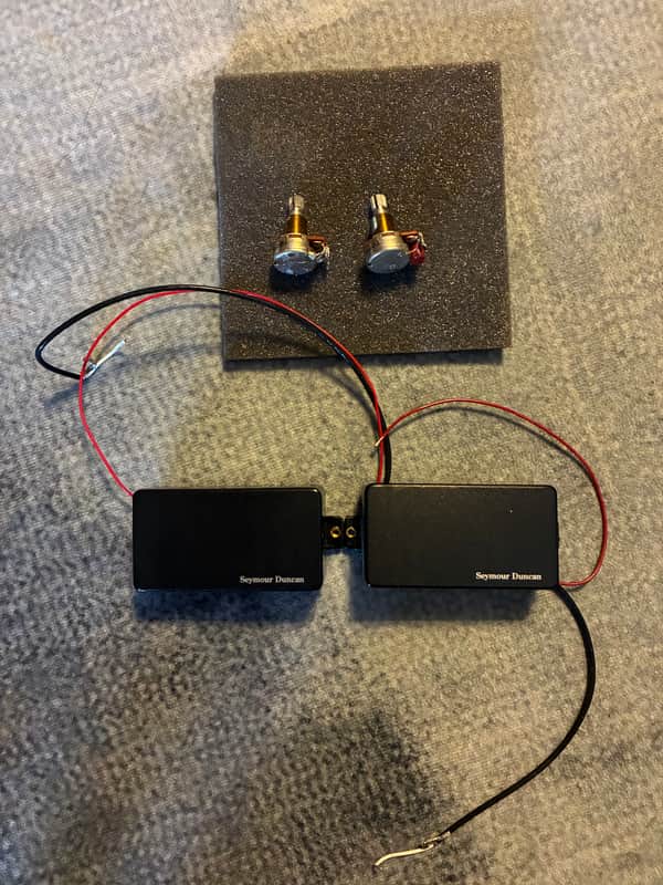 Seymour Duncan AHB-1s Blackouts Humbucker Set 2010s - Black image 1