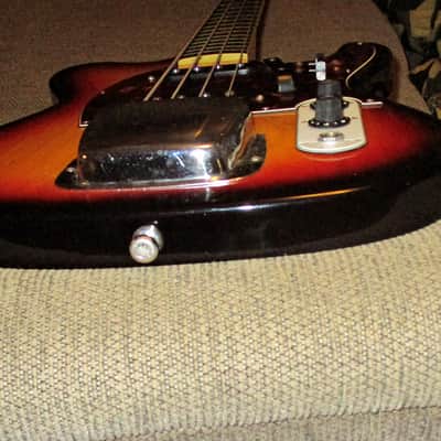 Vintage Nashville branded Hohner bass 1970s  with Tele GUITAR shaped body image 10