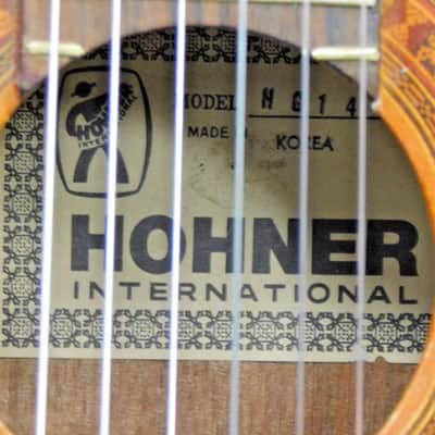 Vintage 1980 Hohner HG14 Classical Guitar w/ Case! Made In Korea! VERY NICE!!!!! image 10