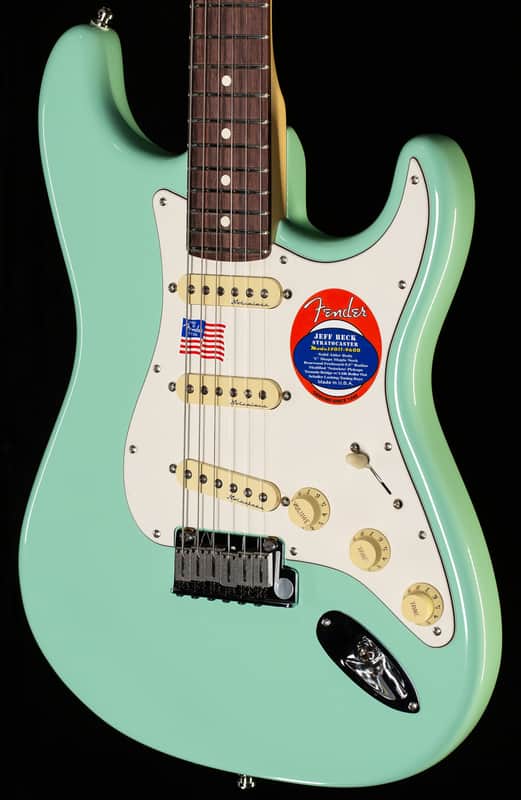 Fender Jeff Beck Stratocaster Rosewood Fingerboard Surf Green (682) image 1