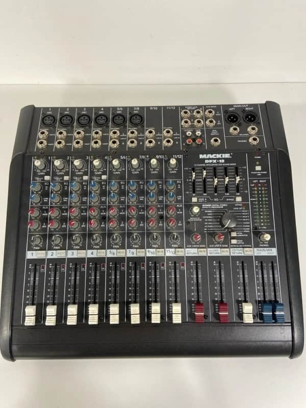 Mackie DFX-12 12-Channel Integrated Live Sound Reinforcement Mixer 2003 - 2009 - Gray image 1
