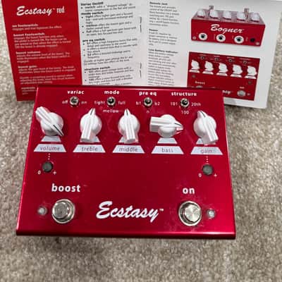 Bogner Ecstasy Red Overdrive / Distortion Pedal - Excellent Condition with Original Box & Manual image 1
