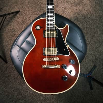 Orville by Gibson LPC Les Paul Custom with Rosewood Fretboard 1991 Wine Red image 11