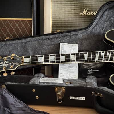 Gibson Custom Shop ES-355 Reissue "Black Beauty" Keith Richards Look, Ebenholz, Bigsby, Classic 57 PU´s ​ 2011 - Ebony image 13