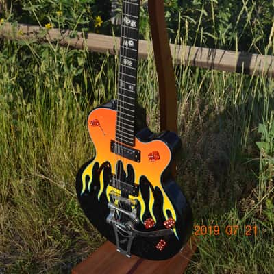 Epiphone FlameKat Semi-Hollow Bigsby Tailpiece image 3